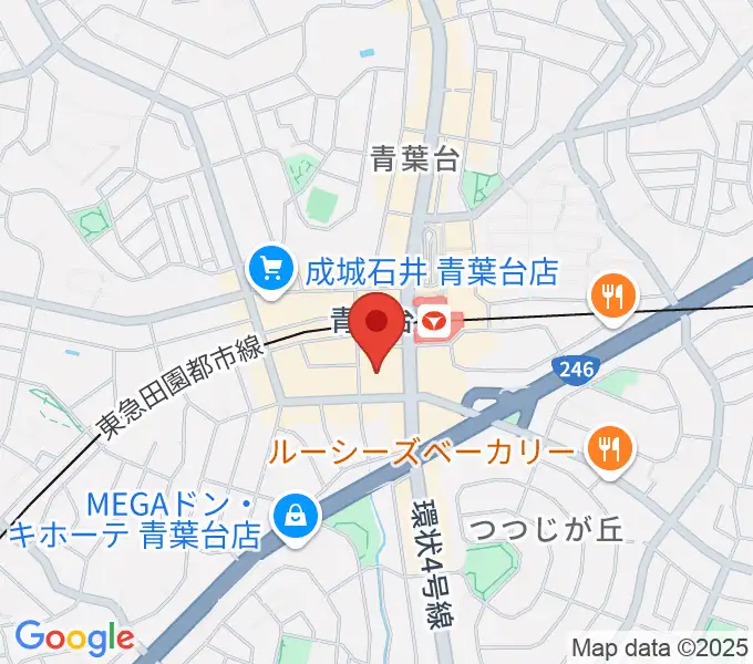 フィリアホール 横浜市青葉区民文化センターの地図