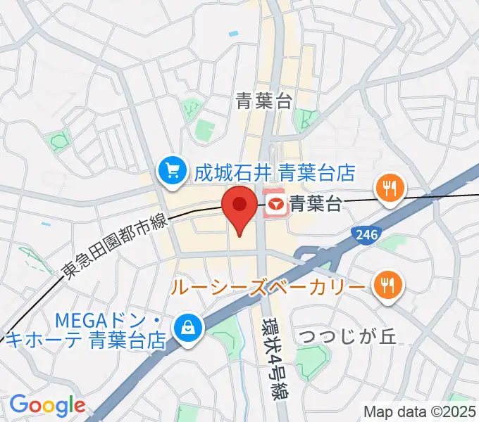 フィリアホール 横浜市青葉区民文化センターの地図