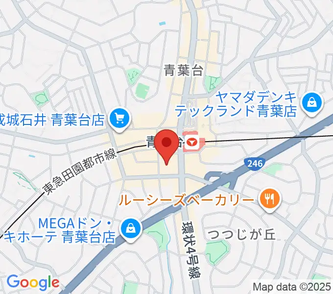 フィリアホール 横浜市青葉区民文化センターの地図