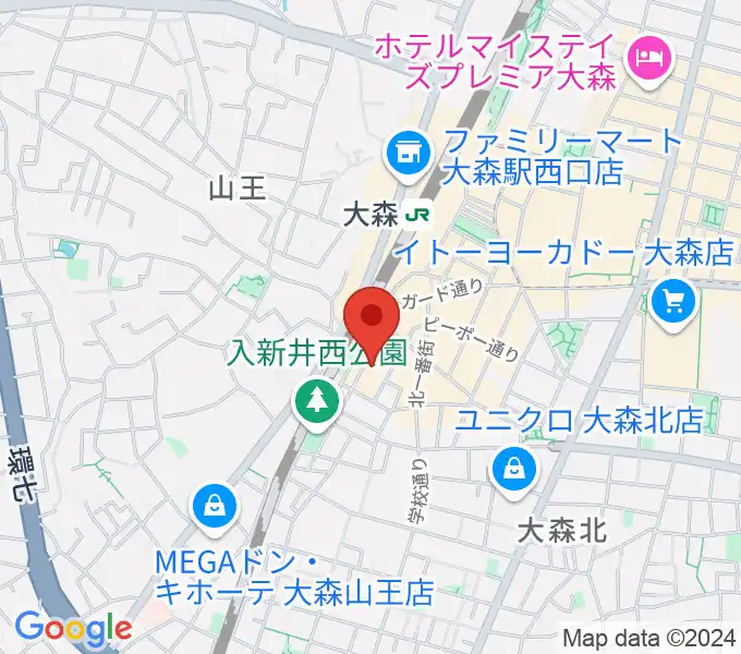 フォーク居酒屋 風に吹かれての地図