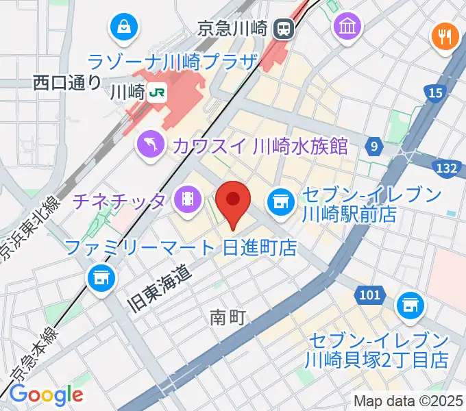 川崎ボトムズアップの地図