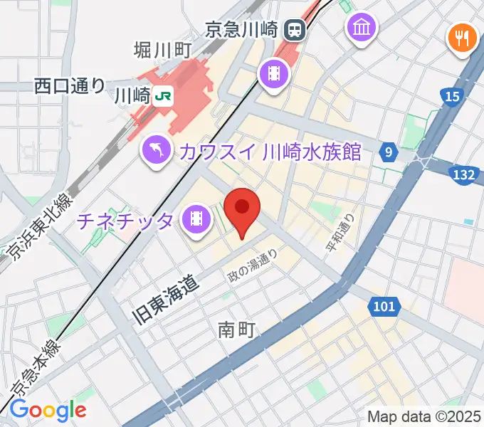 川崎ボトムズアップの地図