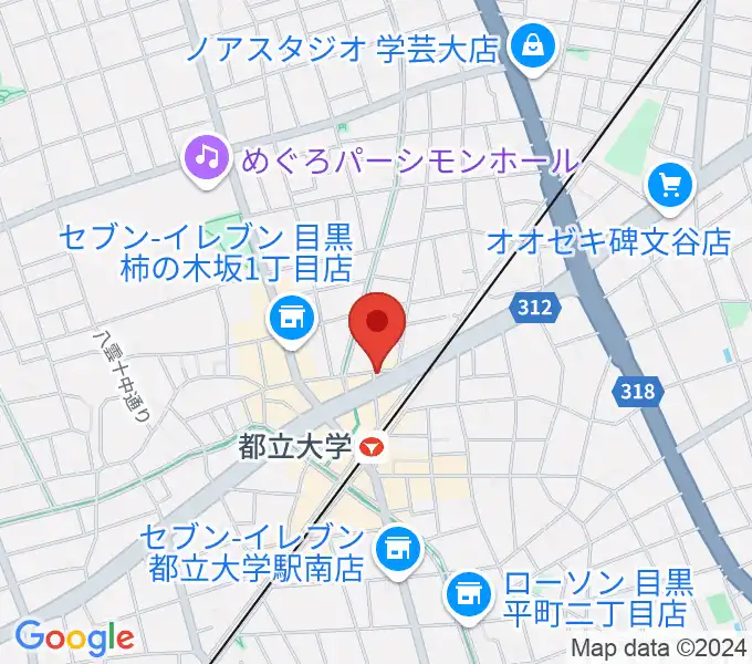 都立大学ジャミンの地図