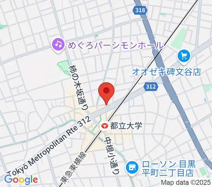 都立大学ジャミンの地図