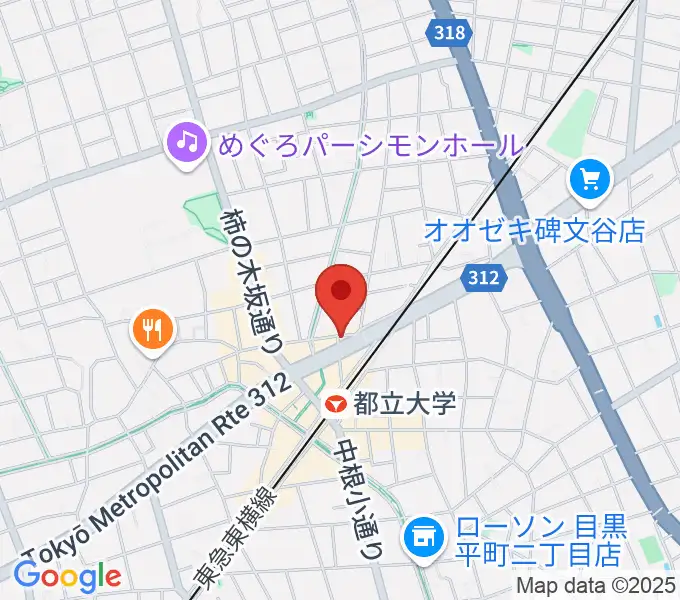 都立大学ジャミンの地図