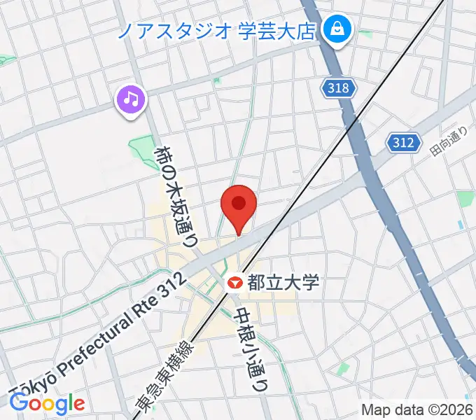 都立大学ジャミンの地図