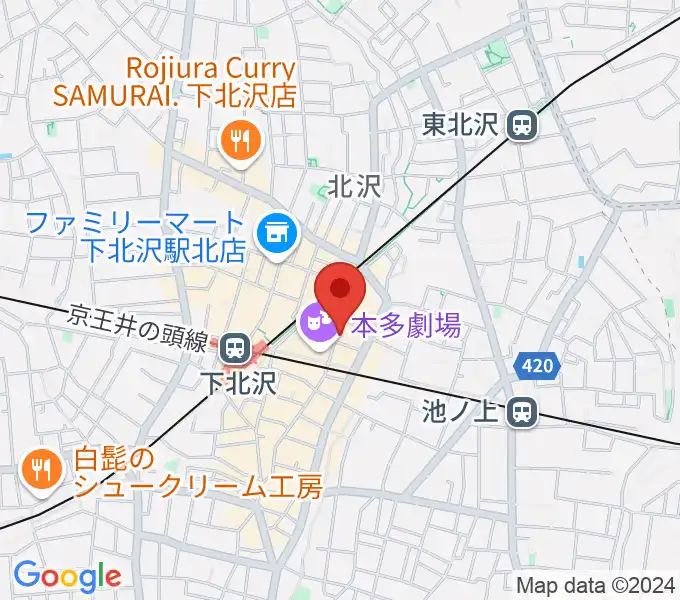 下北沢 music bar rpmの地図