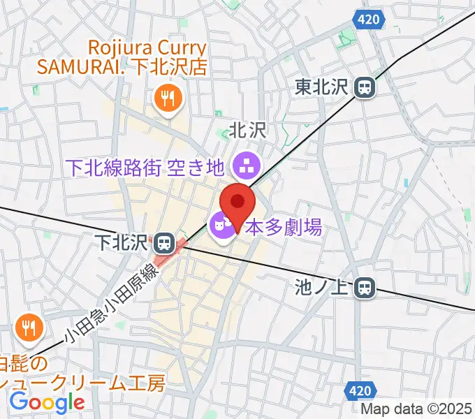 下北沢 music bar rpmの地図