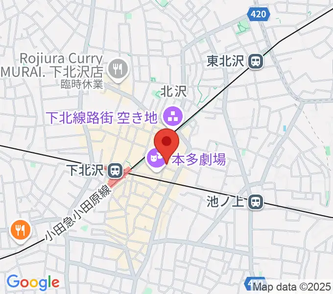 下北沢 music bar rpmの地図