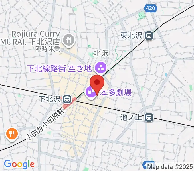 下北沢 music bar rpmの地図