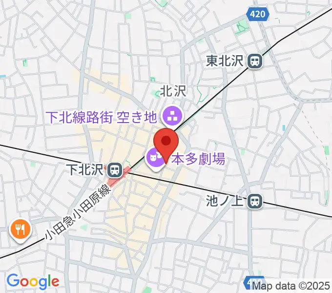 下北沢 music bar rpmの地図