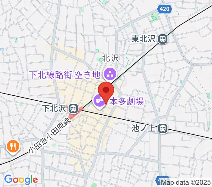 下北沢 music bar rpmの地図