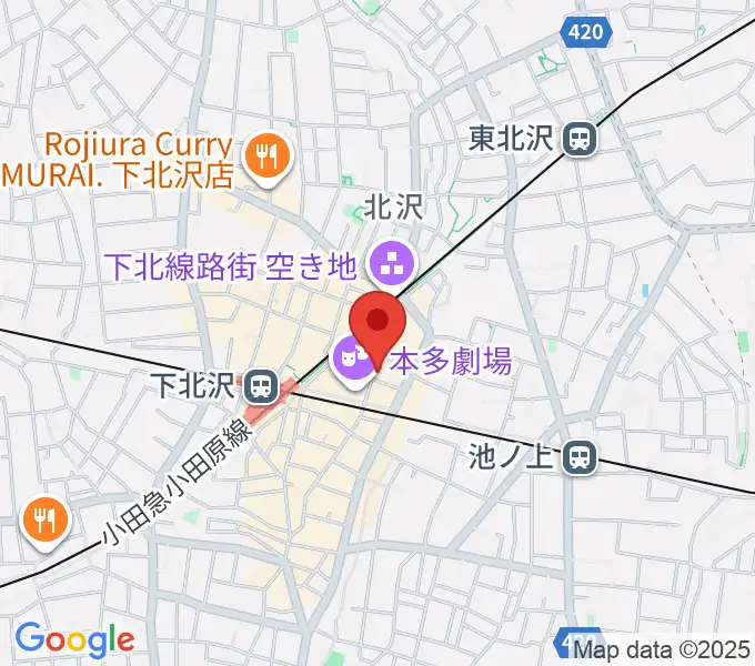下北沢 music bar rpmの地図