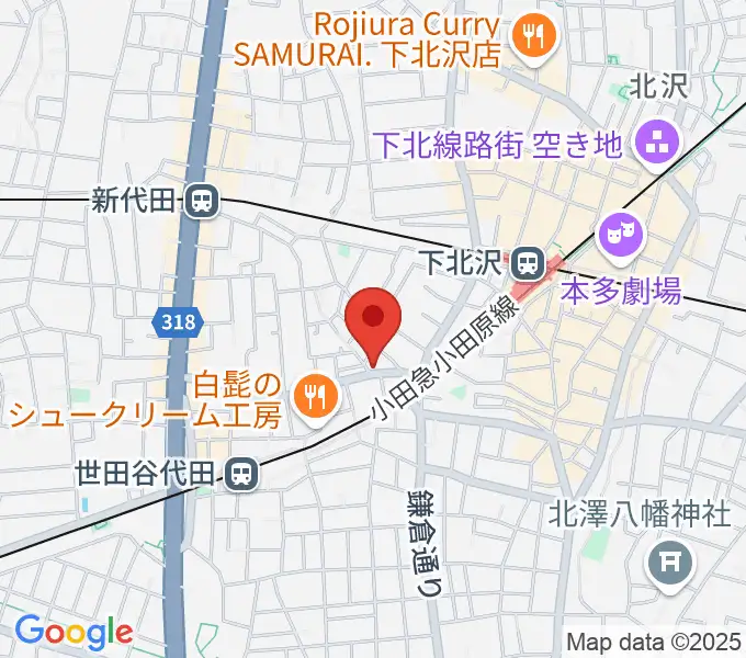 下北沢ボイスファクトリーの地図