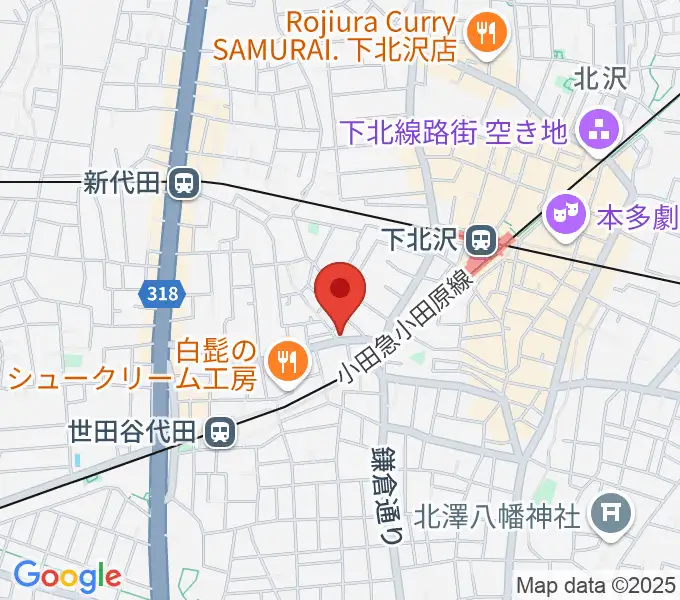 下北沢ボイスファクトリーの地図