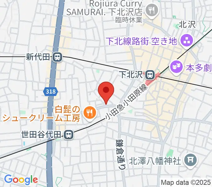 下北沢ボイスファクトリーの地図