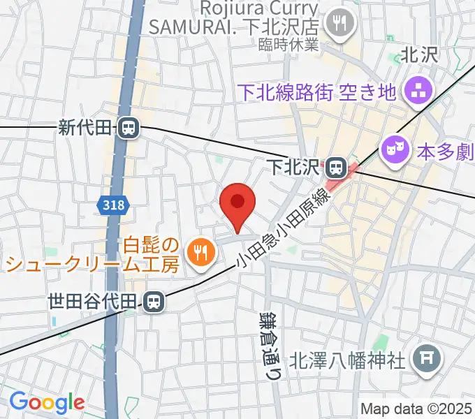 下北沢ボイスファクトリーの地図