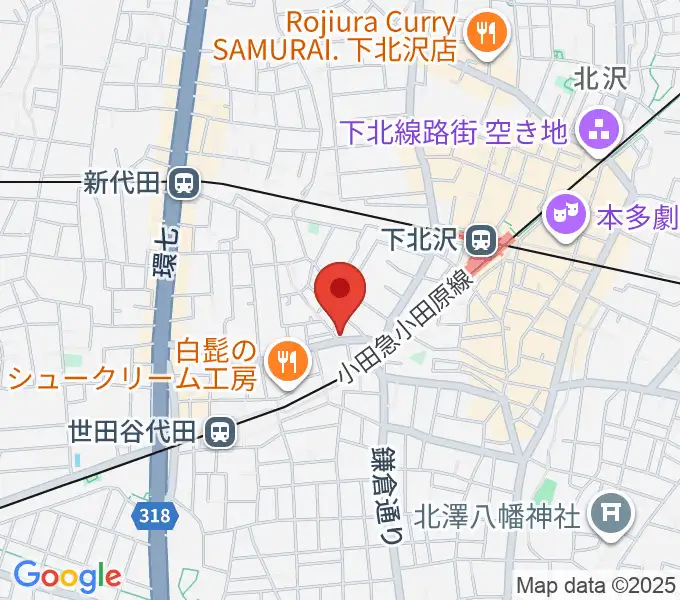 下北沢ボイスファクトリーの地図