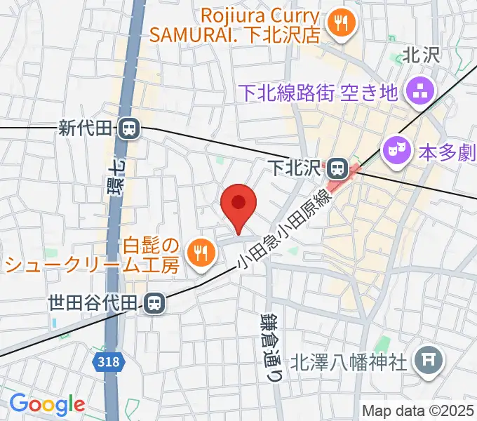 下北沢ボイスファクトリーの地図