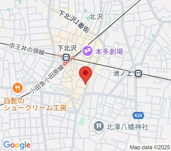 下北沢MOSAiCの地図