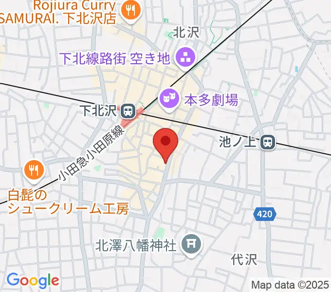 下北沢MOSAiCの地図