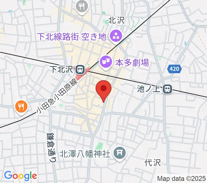 下北沢MOSAiCの地図