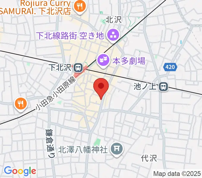 下北沢MOSAiCの地図