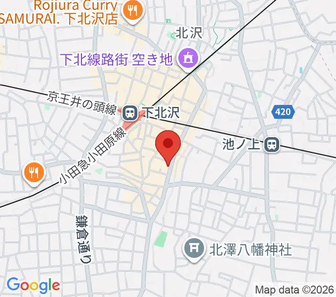 下北沢MOSAiCの地図