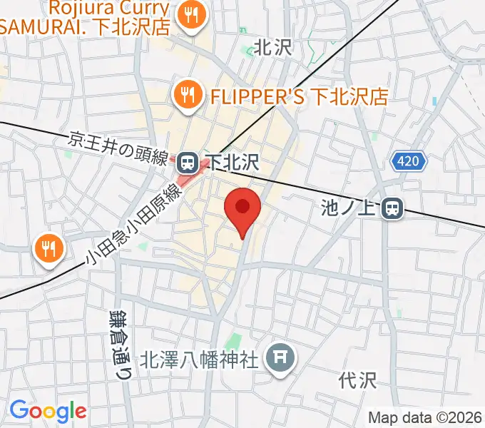 下北沢MOSAiCの地図