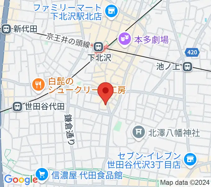 下北沢440の地図