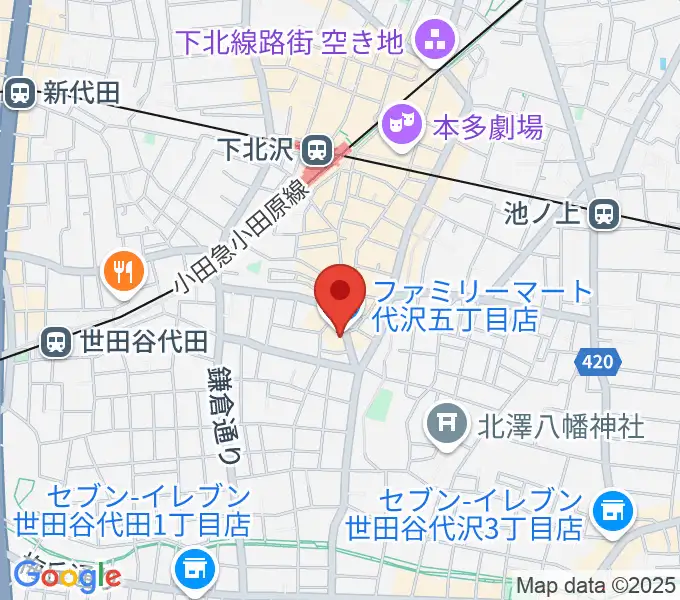 下北沢440の地図
