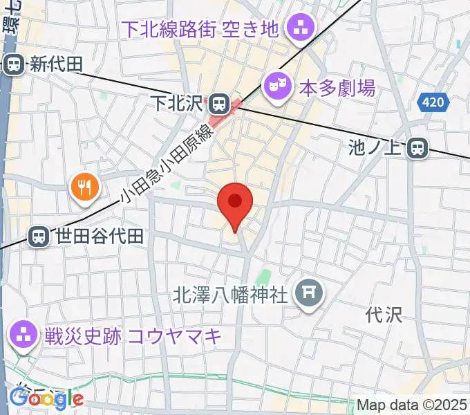 下北沢440の地図