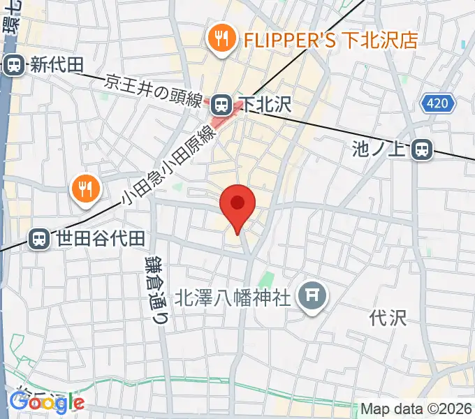 下北沢440の地図