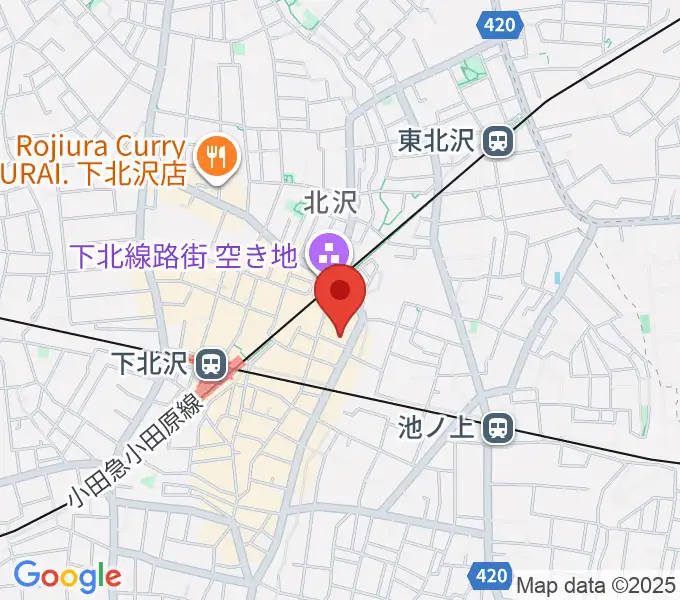 北沢タウンホールの地図