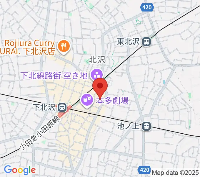 北沢タウンホールの地図