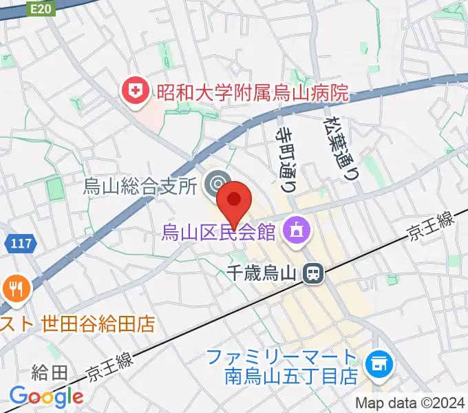 千歳烏山TUBOの地図