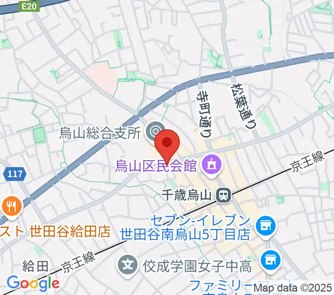 千歳烏山TUBOの地図