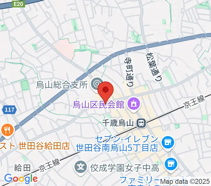千歳烏山TUBOの地図