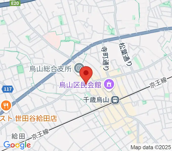 千歳烏山TUBOの地図
