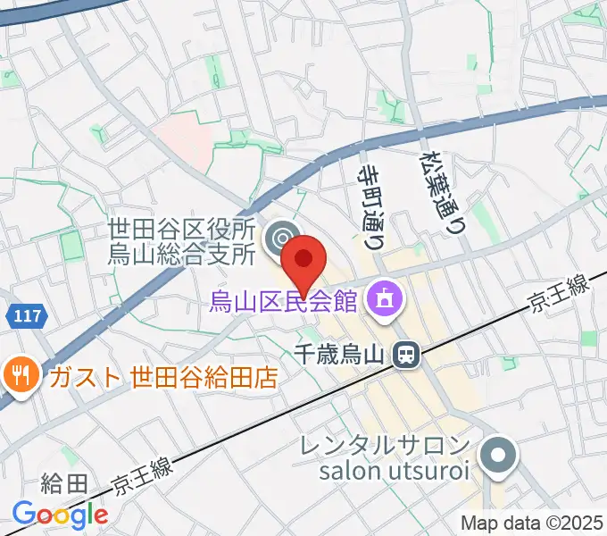 千歳烏山TUBOの地図