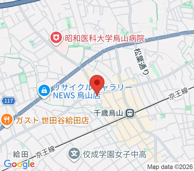 千歳烏山TUBOの地図