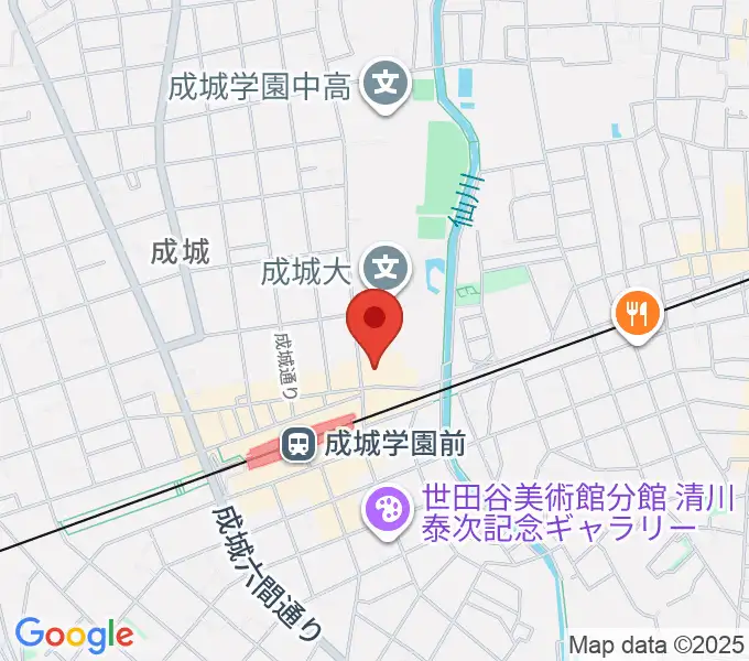 成城ホールの地図