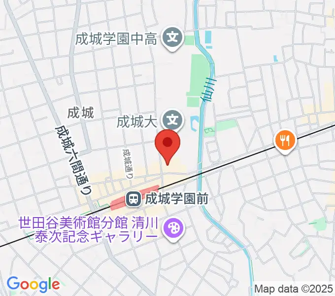 成城ホールの地図