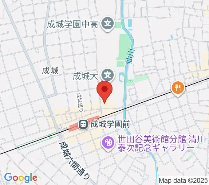 成城ホールの地図