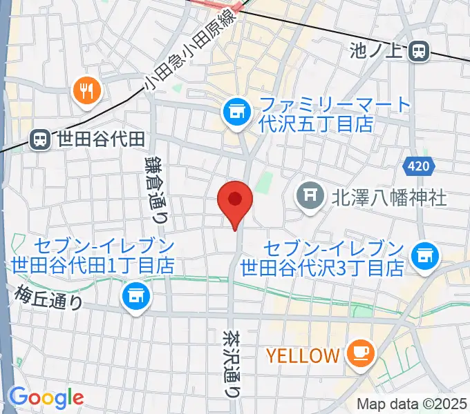 下北沢ビッグマウスの地図