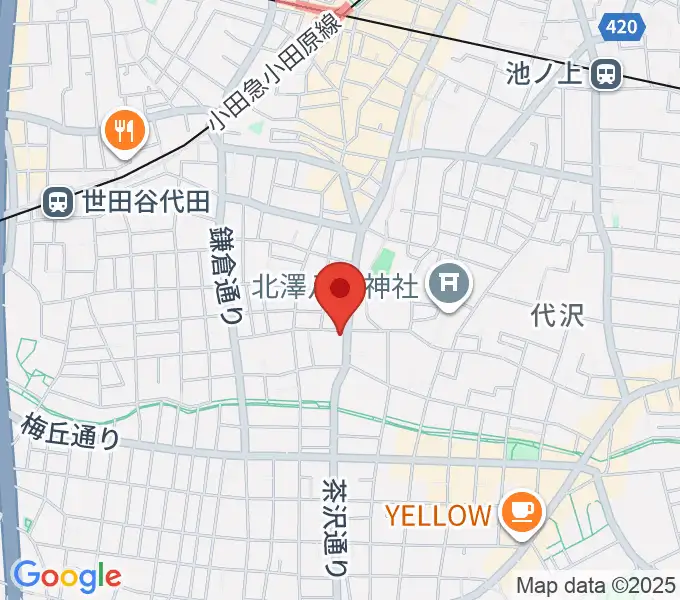 下北沢ビッグマウスの地図