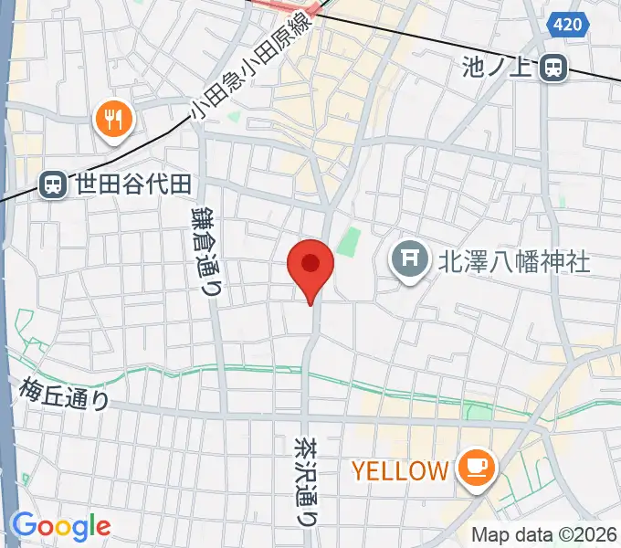 下北沢ビッグマウスの地図