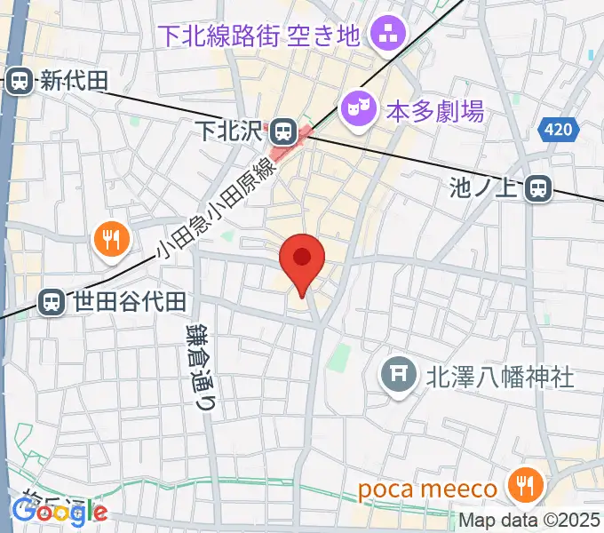 下北沢CLUB251の地図