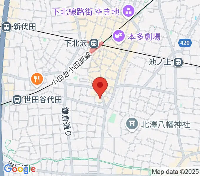 下北沢CLUB251の地図