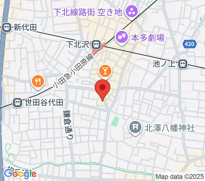 下北沢CLUB251の地図
